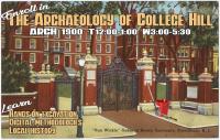 Archaeology of College Hill course poster