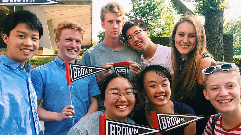 Students at Brown Convocation