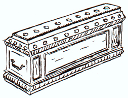Drawing of a cassone