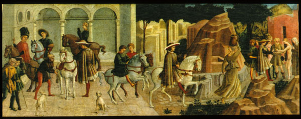 Cassone panel depicting Gualtieri and Griselda