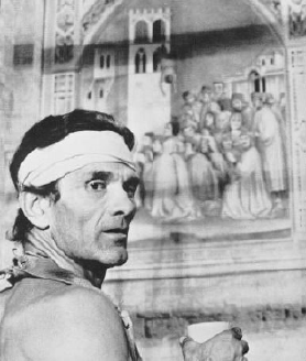 Pasolini as Giotto in his Decamerone