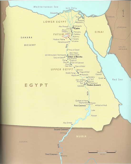 Map Of Ancient Egyptian Cities