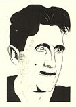 George Orwell drawn by Griffin for Daniel J. Leab