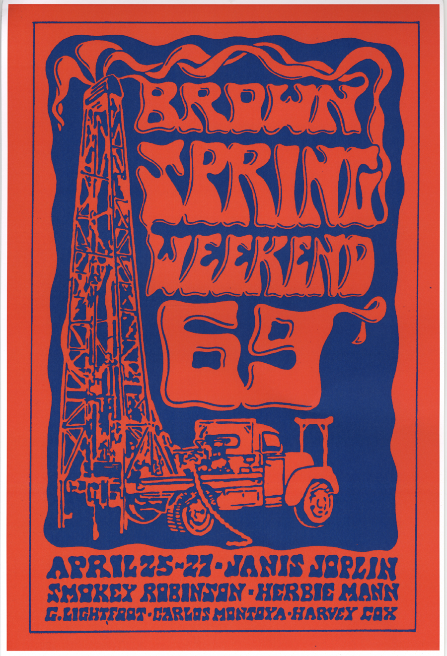Spring Weekend 1969 Brown University Timeline