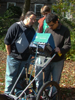 Clive Vella and students at Aldrich House (GPR)
