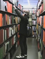 Harry Anastopoulos in Library