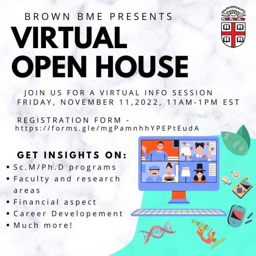 BME Virtual Open House flyer