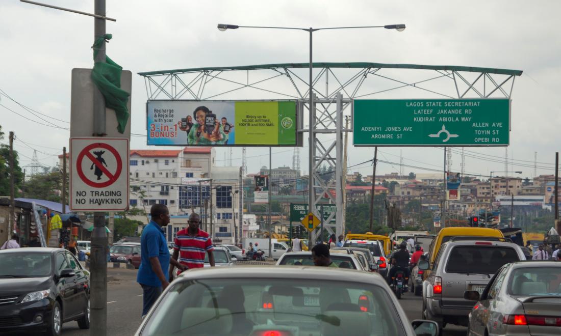 Traffic jam in Lagos, Nigeria