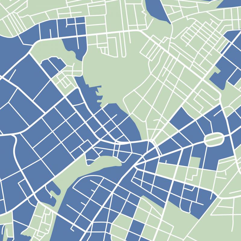 City map illustration