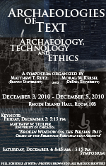 Archaeologies of Text: Archaeology, Technology, and Ethics