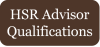HSR Advisor Qualifications