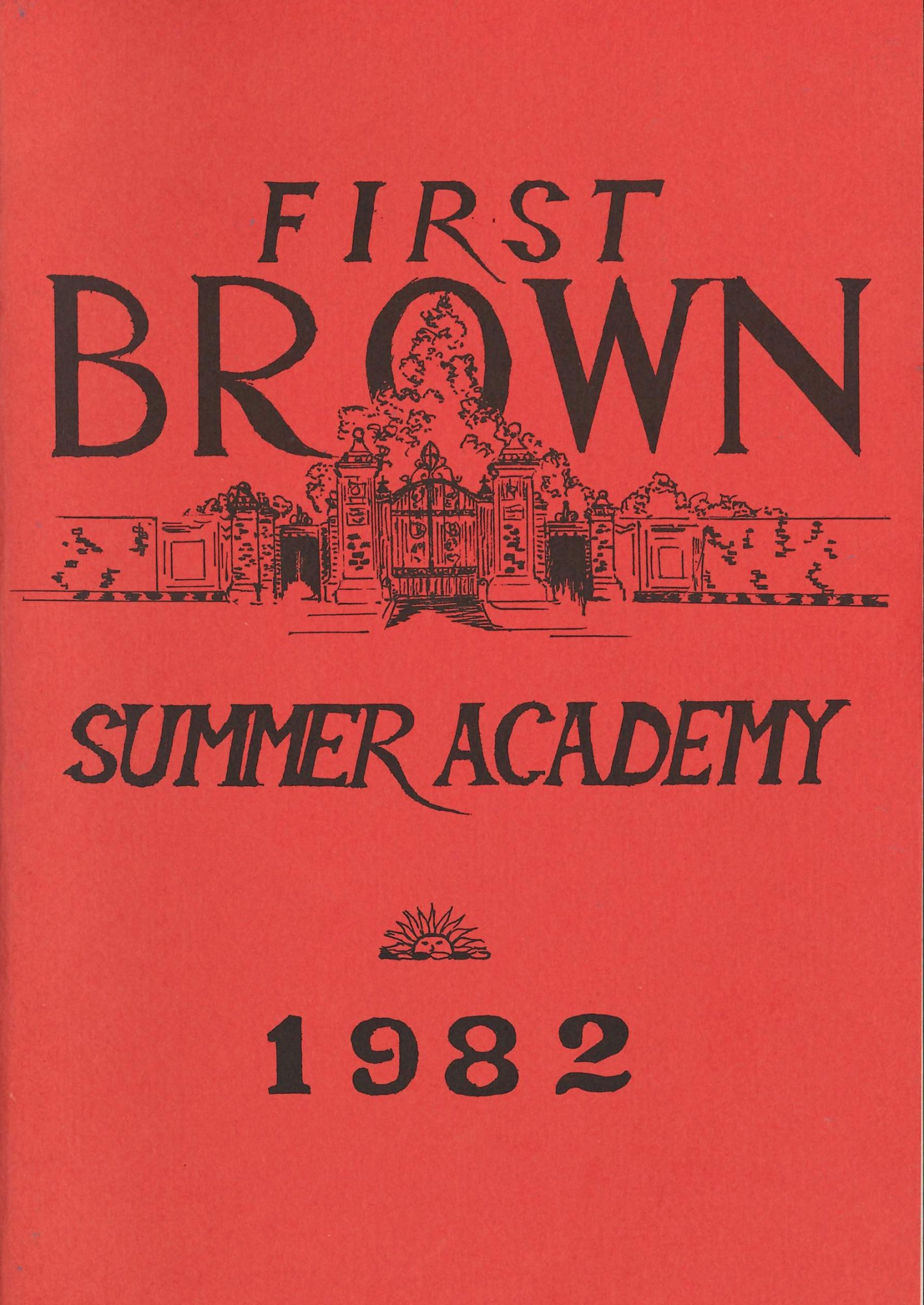Brochure for first-ever Brown Academcy