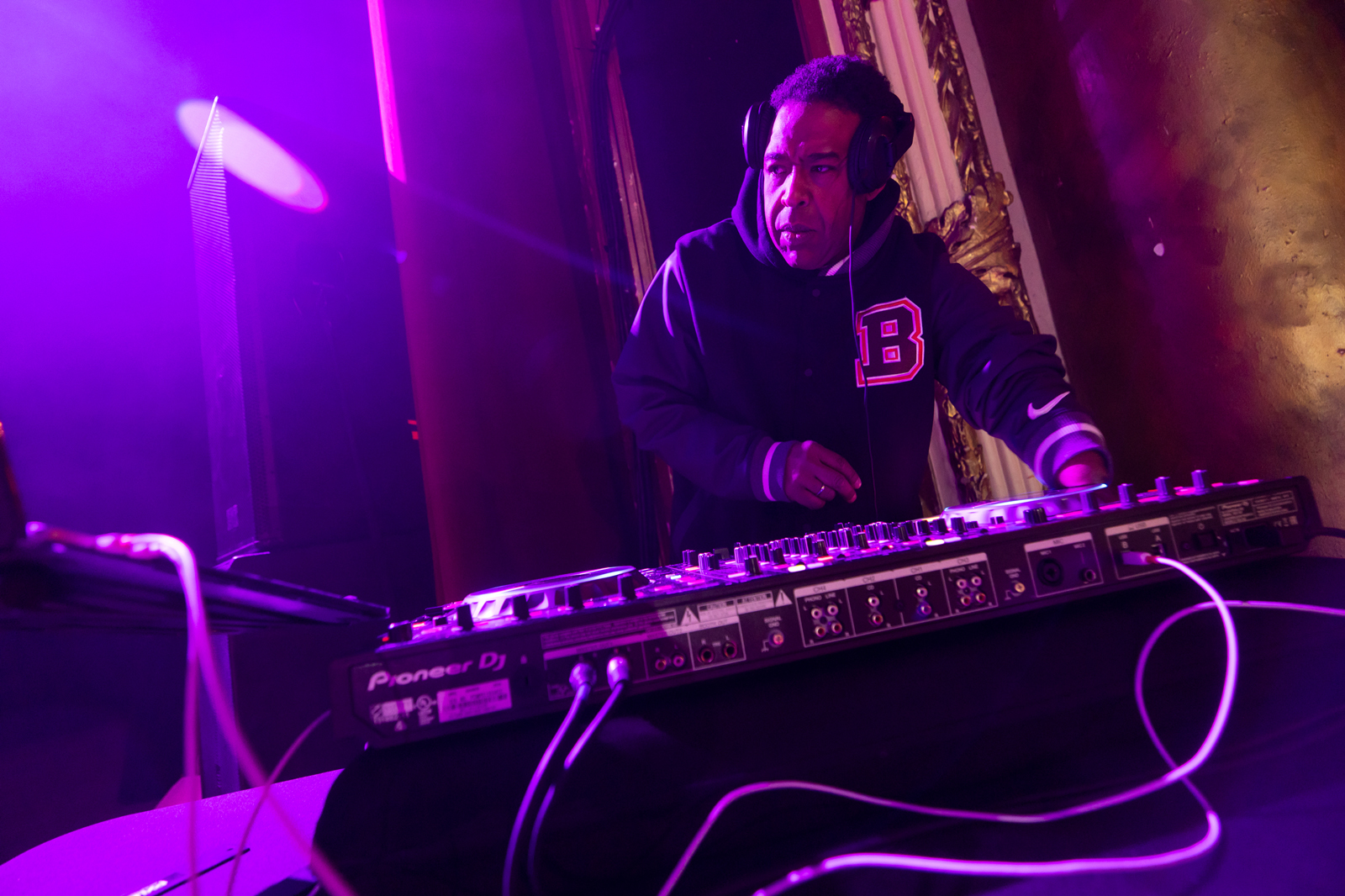 DJ Lefty performs a set at the Strand