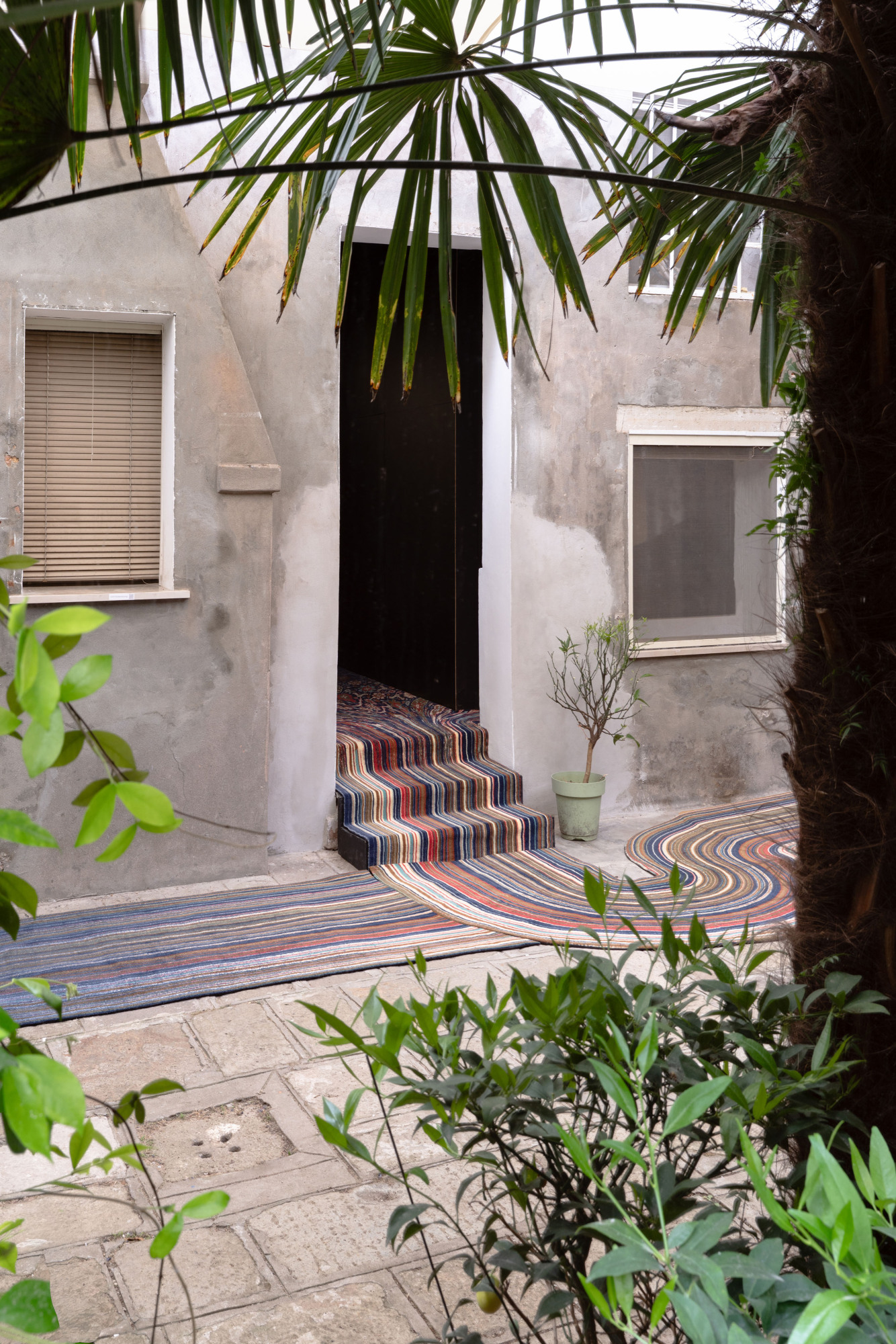 Garden of Awakening carpet installation by Faig Ahmad