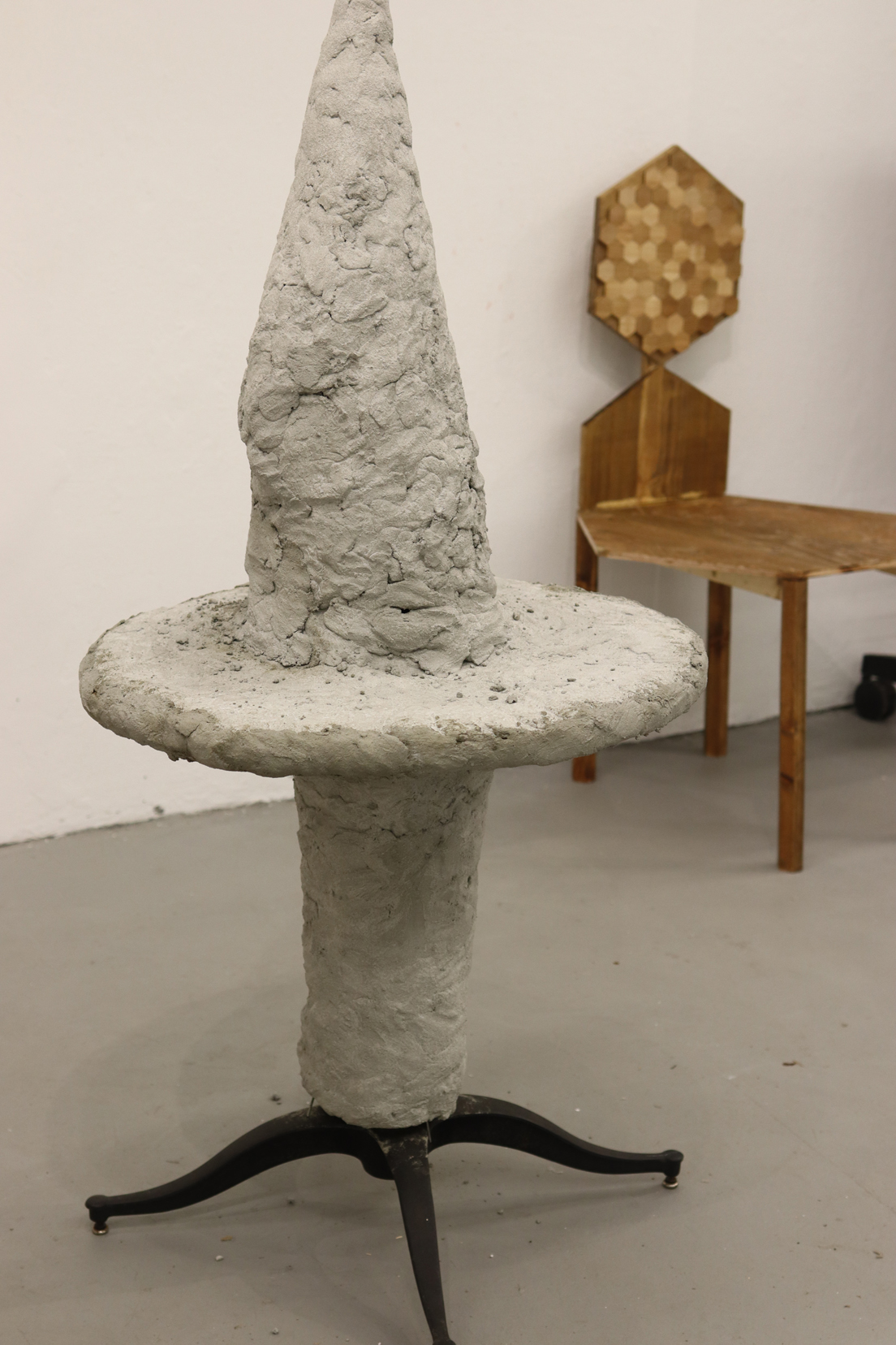 two abstract chairs