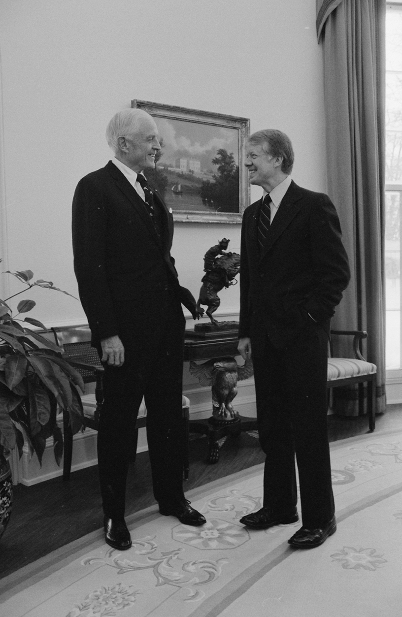 Thomas J. Watson Jr. and Jimmy Carter