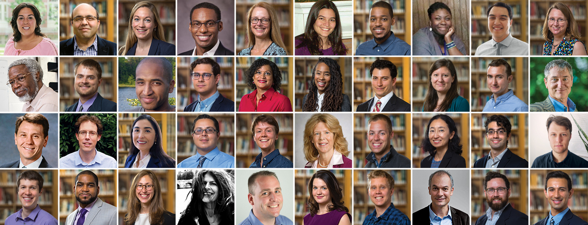 Collage of new faculty photos