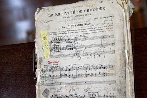 Sheet music with notations