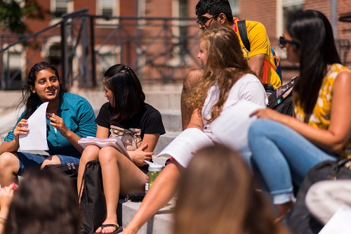 Students at Brown for pre-college programs