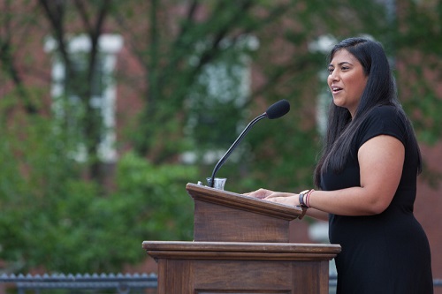 Maahika Srinivasan as Undergraduate Council of Students president