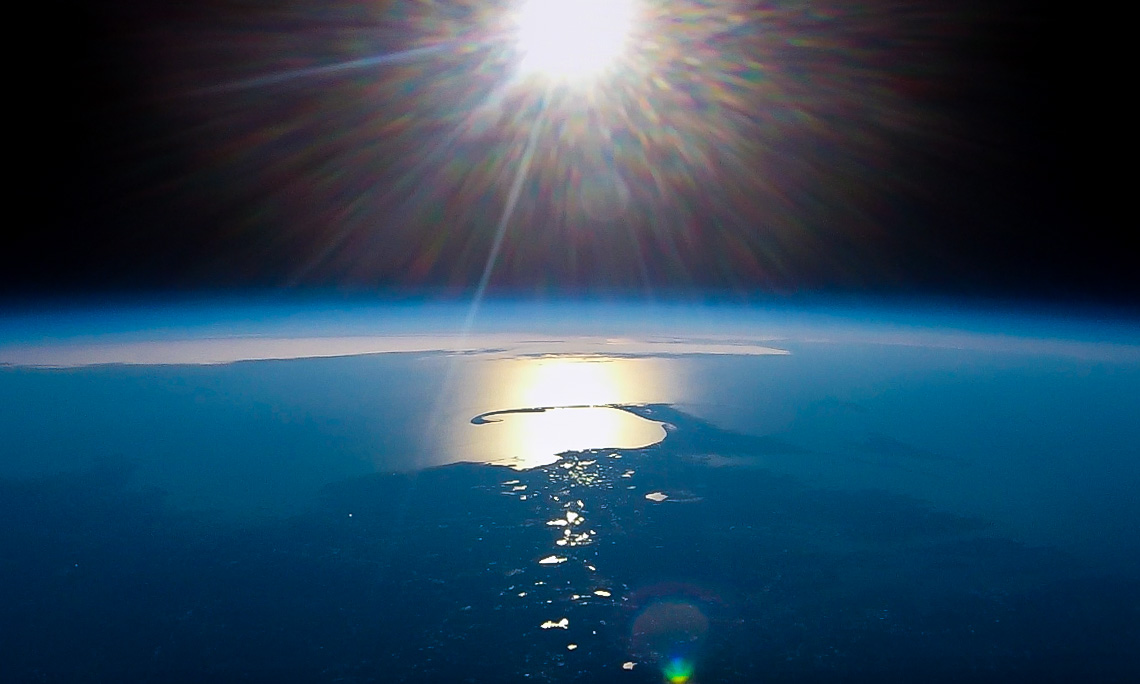 Cape Cod from 100,000 feet above