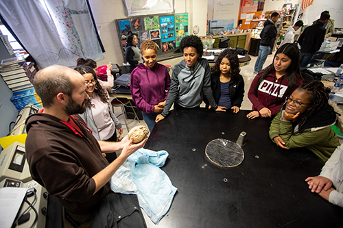 Tulloch teaching students 