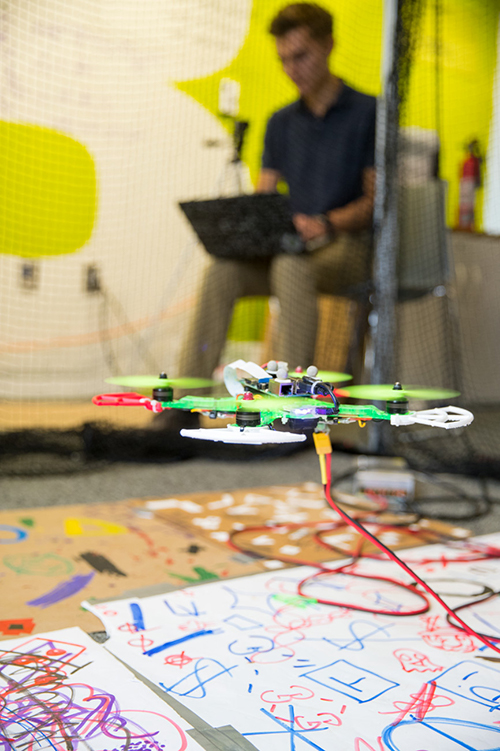 Garrett Warren and his drone