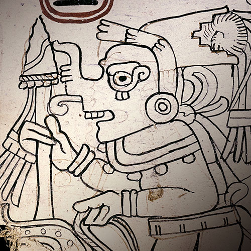 Detail of a Mayan illustration