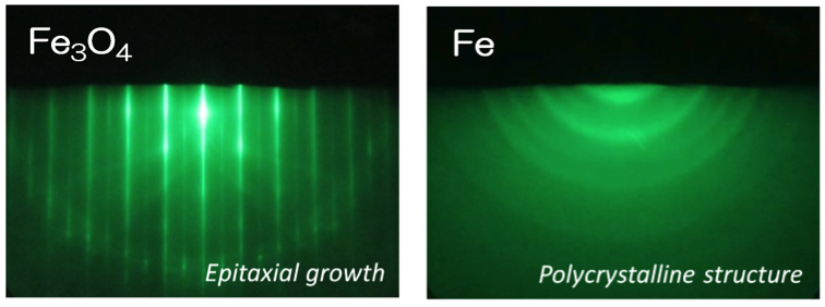 Epitaxial growth (left) and polycrystalline structure (right)