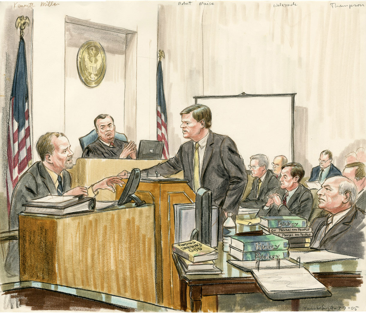 Courtroom illustration