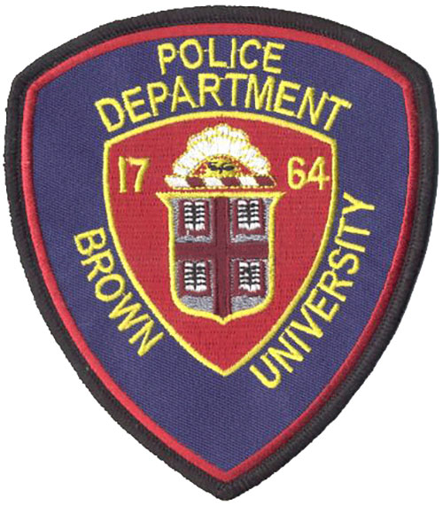 Brown police patch