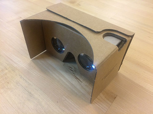 Cardboard VR headset