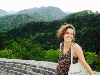 Paula Martinez Gutierrez at the Great Wall of China