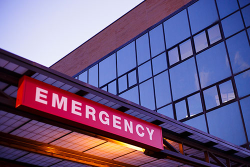 Emergency room sign