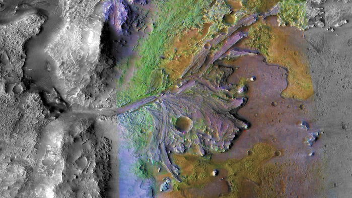 Jezero Crater on Mars