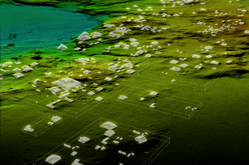 Render of Mayan civilization
