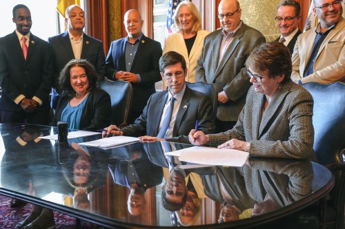 Leaders from Providence, Brown formally ink voluntary payment agreements - Vimarsana News
