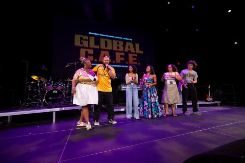 Performers on stage