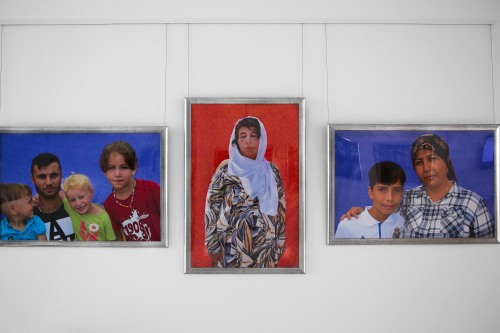 portraits of refugees