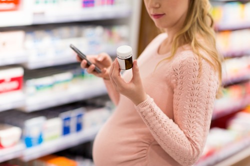 pregnant woman with medication