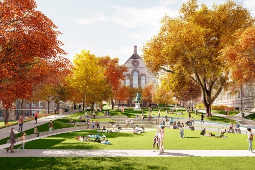 Rendering shows updates to Ruth Simmons Quad