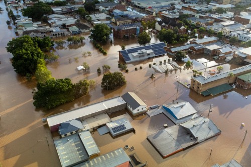 a flooded community