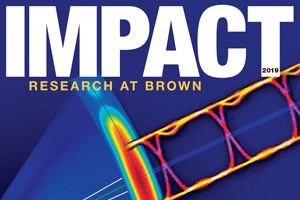 cover of 2019 Impact: Research at Brown magazine
