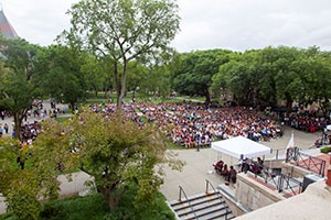 Aerial view of convocation