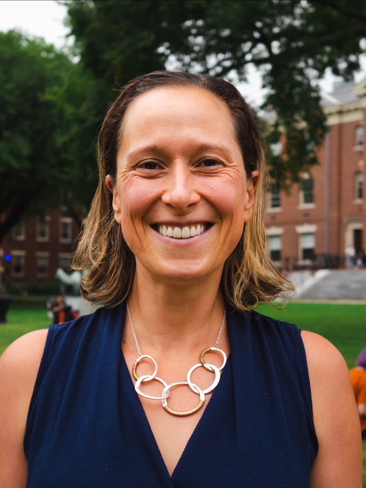 Jessica Berry poses for a photo on the Brown campus