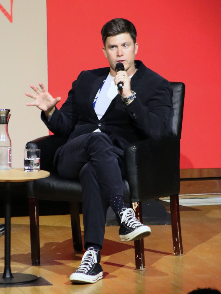 Colin Jost on stage