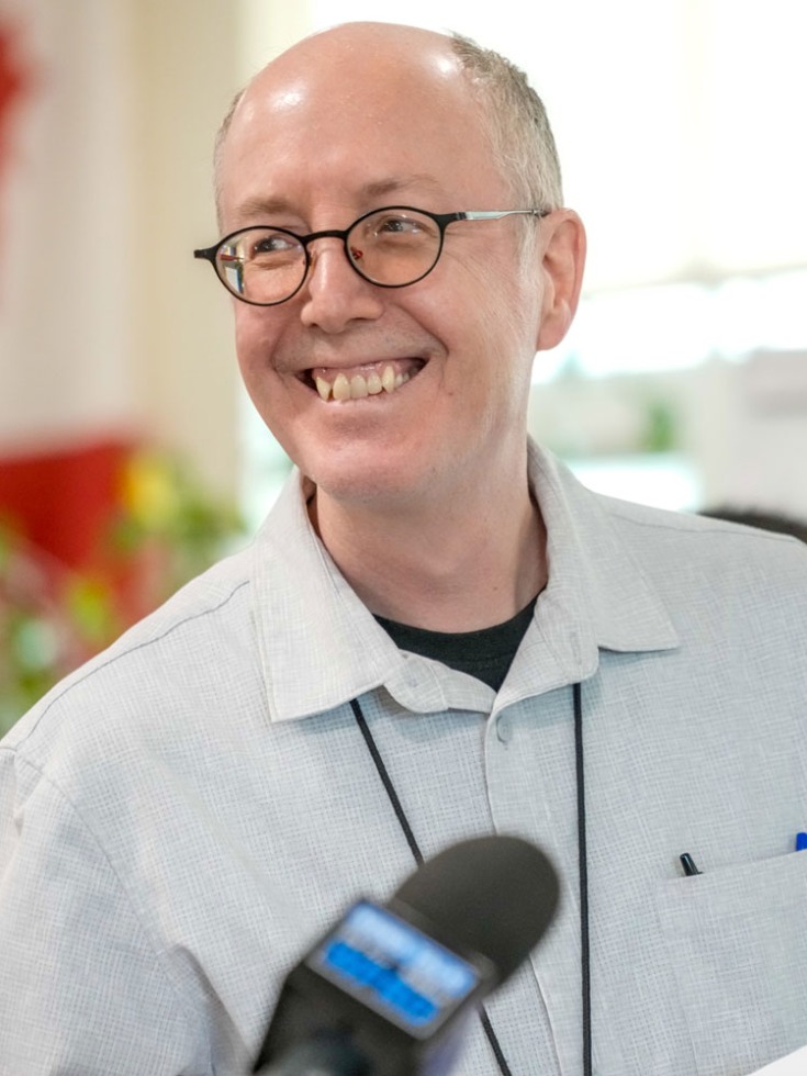 Peter Quesnel smiling