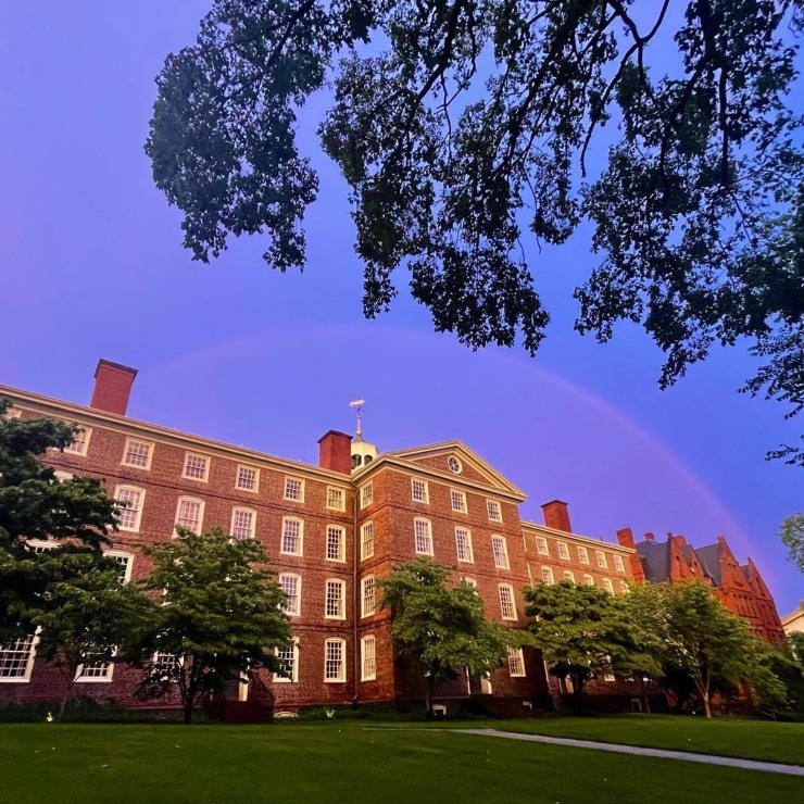 Rainbow over University Hall