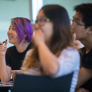 Students listening