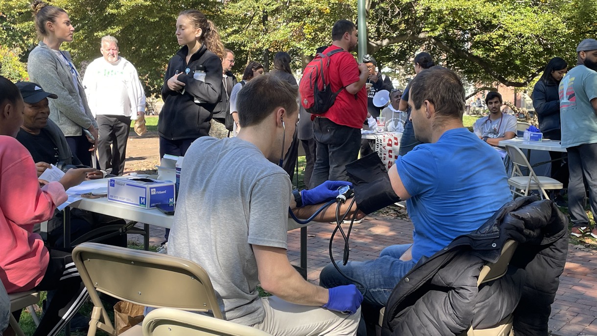 Student-organized health fair offers care, community resources for Rhode Islanders facing homelessness